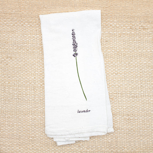 June & December Tea Towel - Lavender